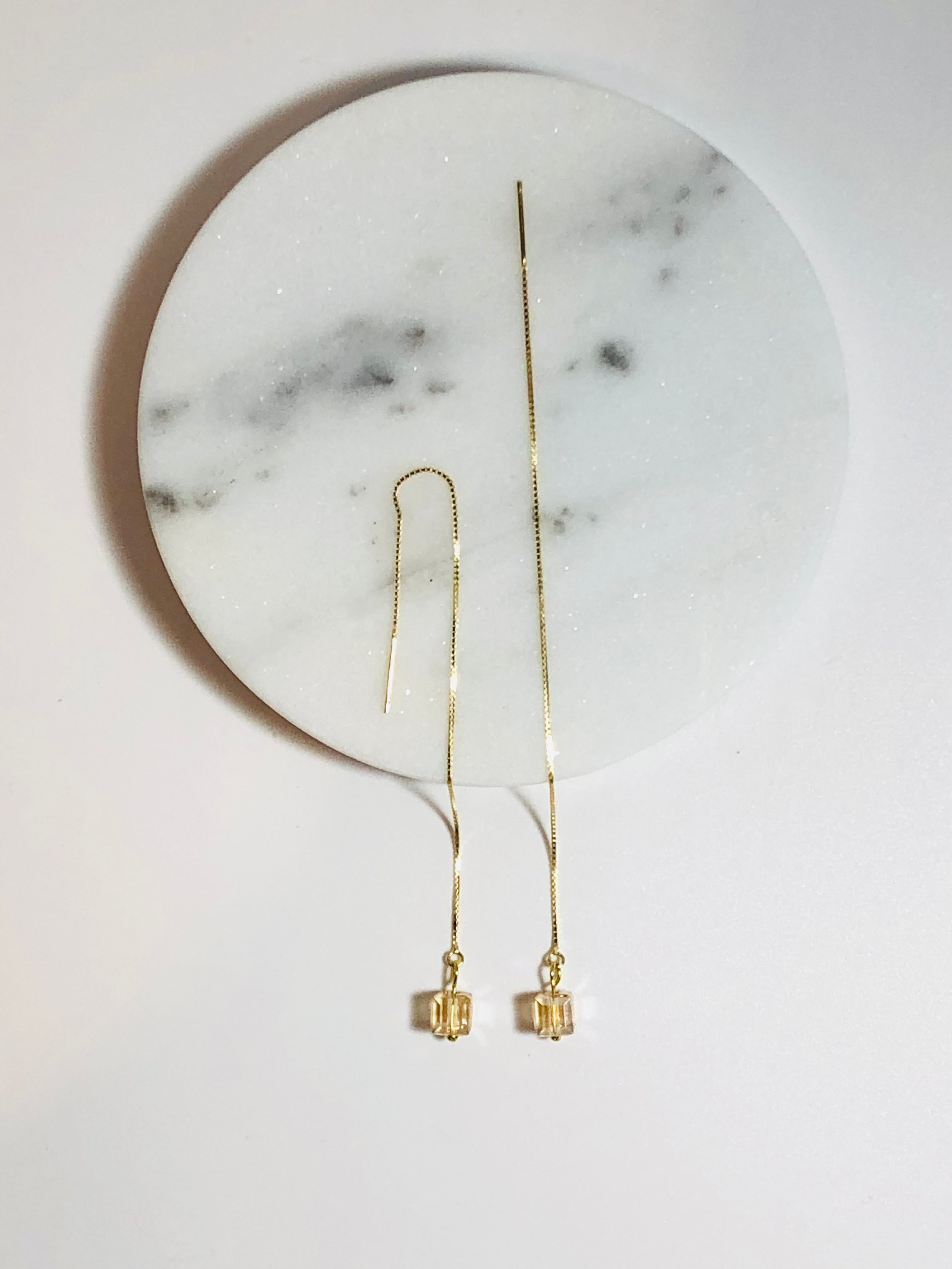 Cube Crystal Earrings