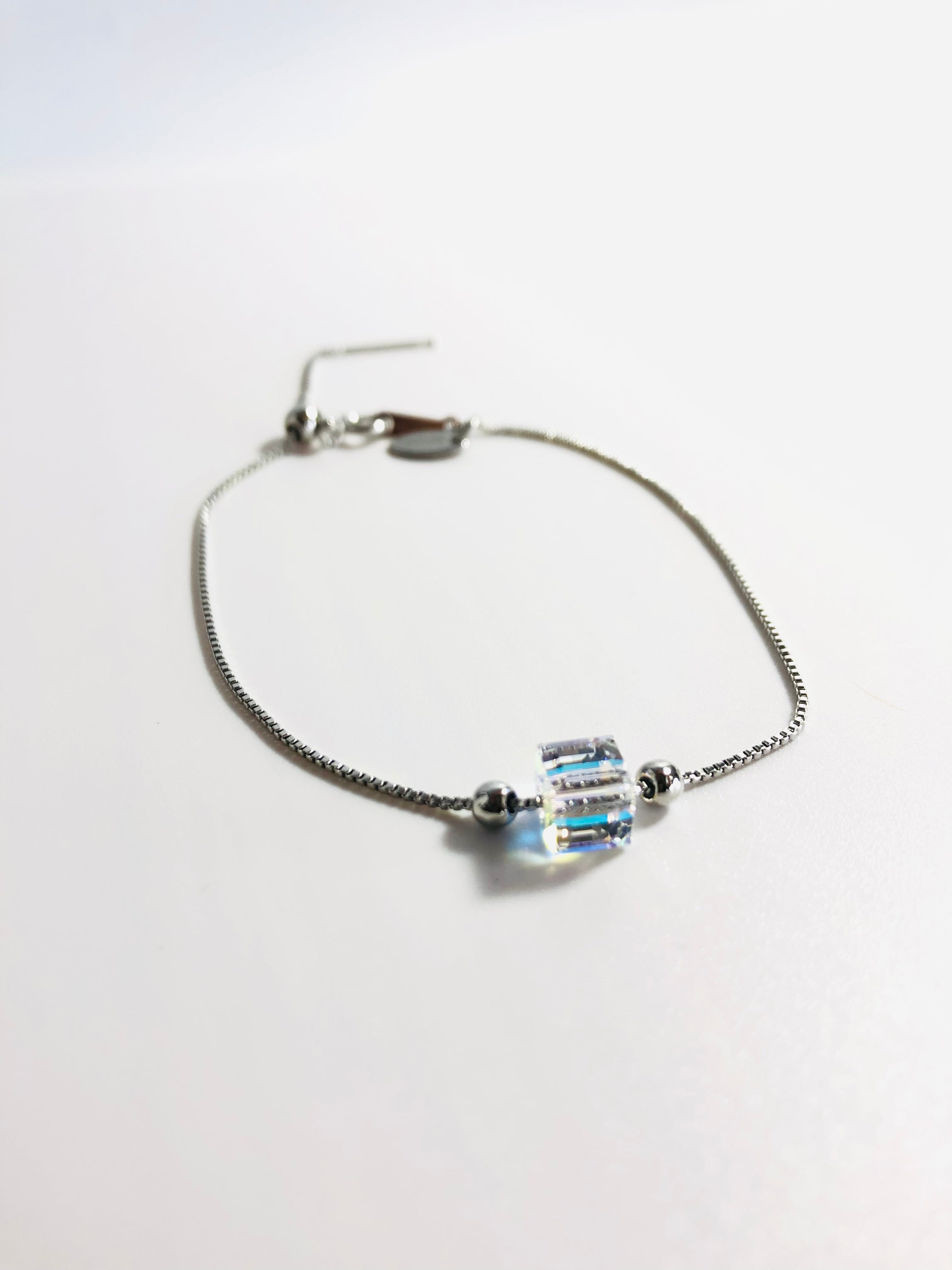Aurora Crystal Adjustable Chain Bracelet