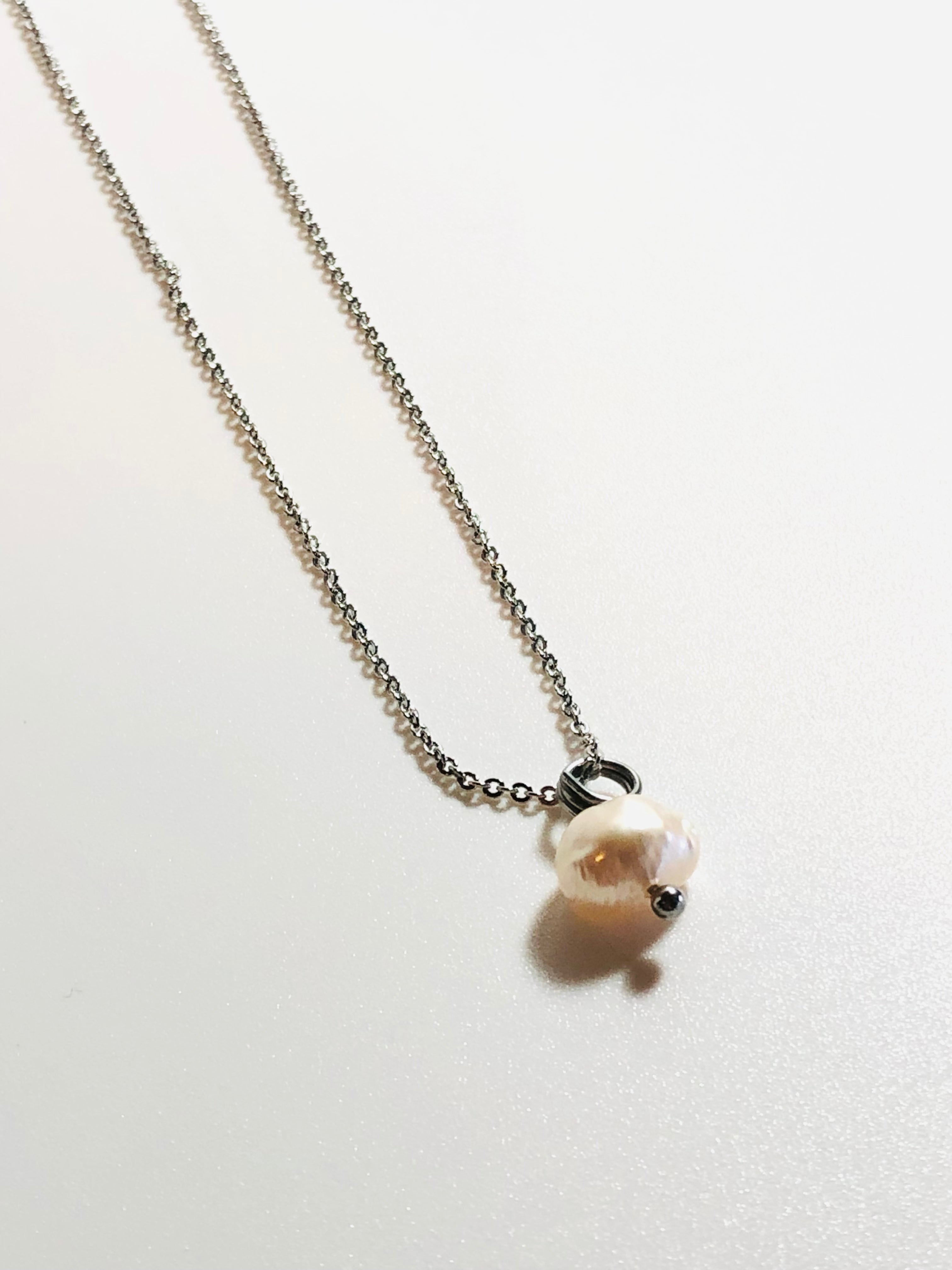 Baroque Pearl Adjustable Gold and Silver Chain Necklace