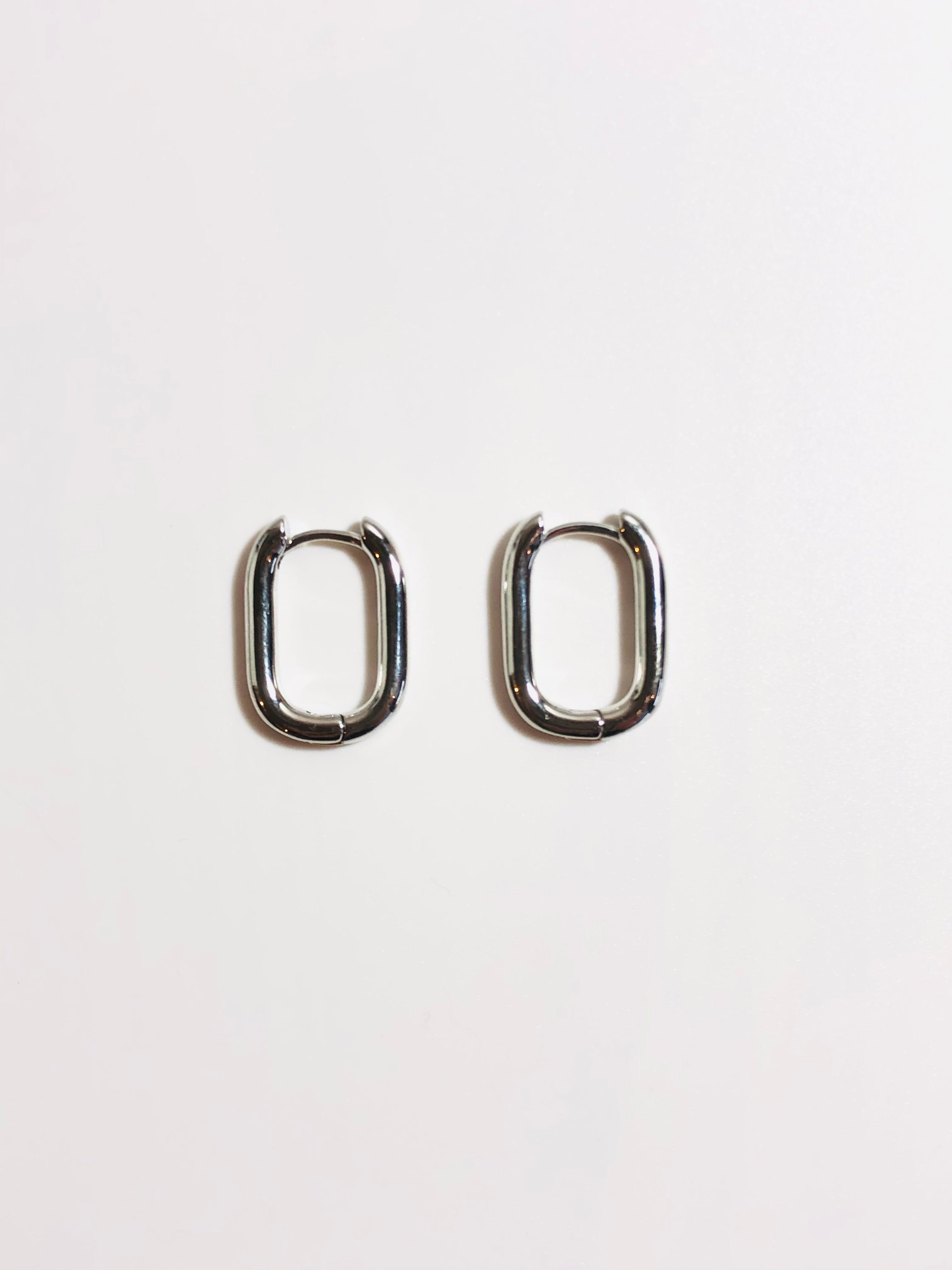 Square Hoop Earrings – 18K Gold & Silver Plated (20mm)