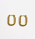 Square Hoop Earrings – 18K Gold & Silver Plated (20mm)