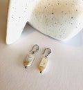 Retackle Baroque Pearl Earrings — Silver & Gold U-Hoop