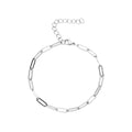 Classic Paper Clip Titanium Steel Bracelet 16cm